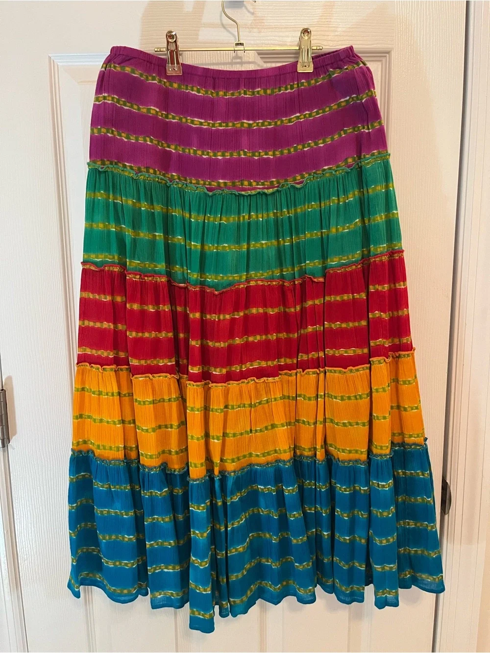 Lauren Ralph Lauren Petite Tiered Boho Midi Skirt – PXS